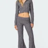 Ray Cable Knit Flared Pants