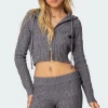 Ray Cable Knit Hooded Cardigan