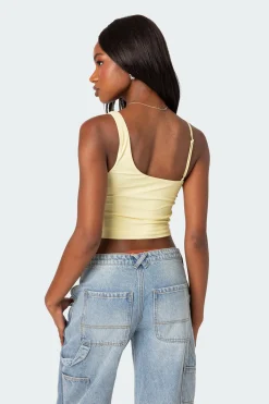 Reece Asymmetric Strap Crop Top