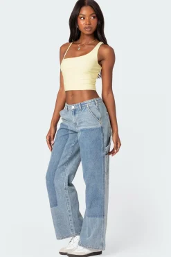 Reece Asymmetric Strap Crop Top