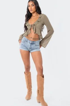 Reese Chiffon Ruffle Top