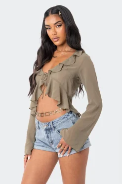 Reese Chiffon Ruffle Top