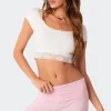 Regina Lace Trim Crop Top