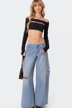 Reign Two Piece Ribbed Crop Top