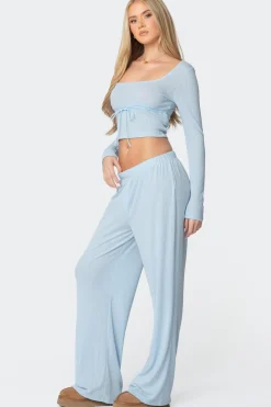 Ren Square Neck Pointelle Top