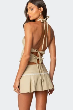 Rhona Split Front Halter Top