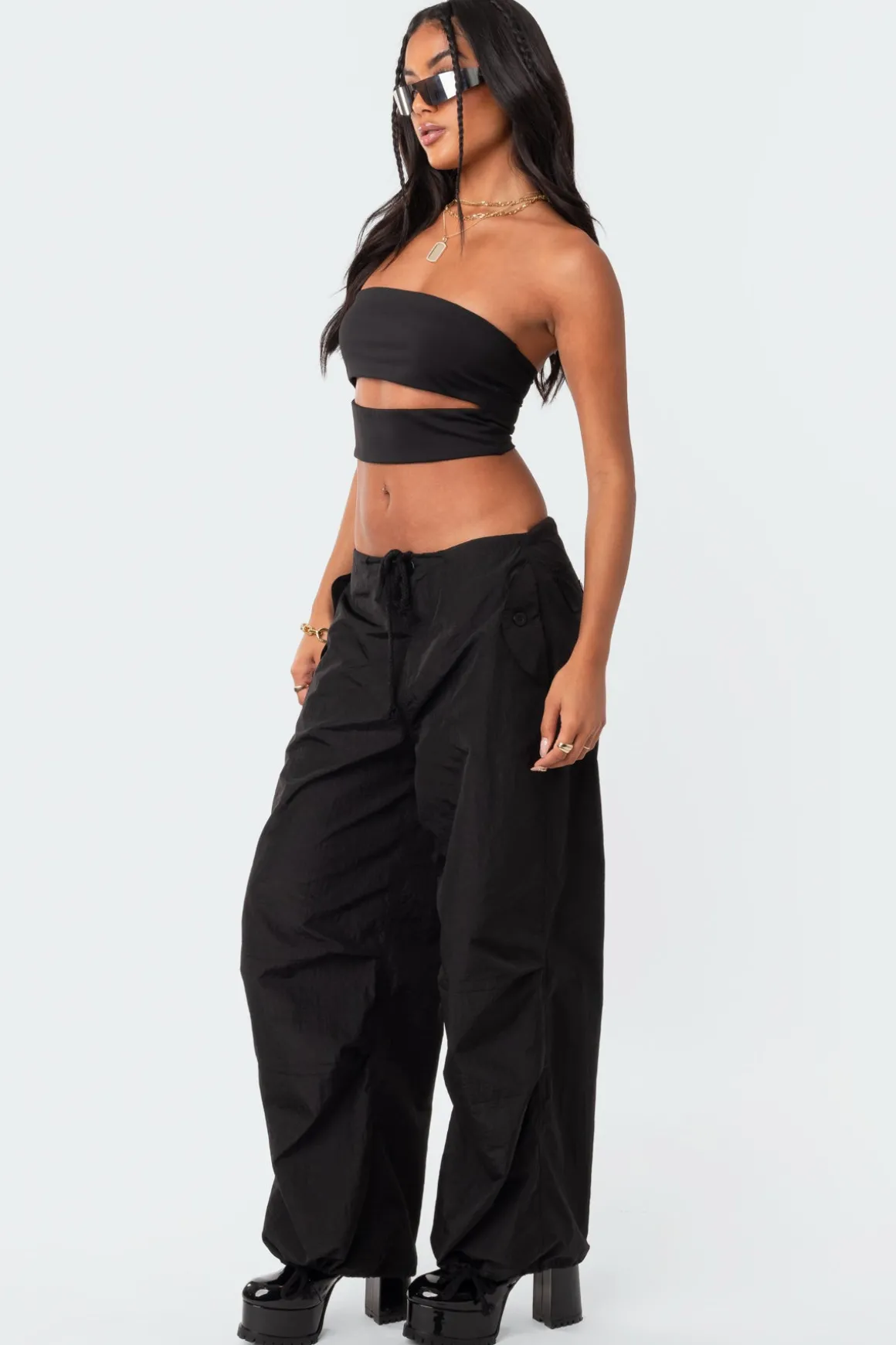 Rian Nylon Cargo Pants