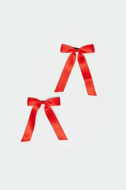 Ribbon Bow Hair Clip Pack