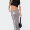 Riki Sheer Sequin Maxi Skirt