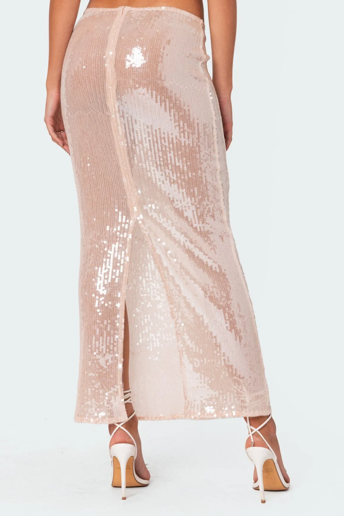 Riki Sheer Sequin Maxi Skirt