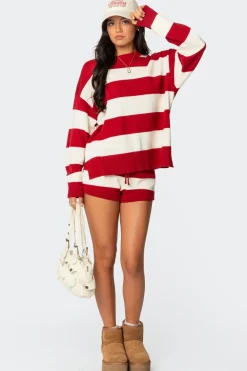 Riley Striped Knit Shorts