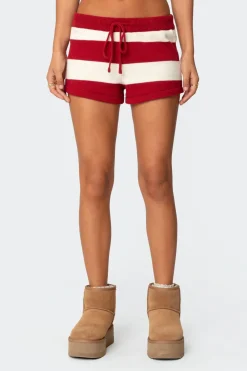 Riley Striped Knit Shorts