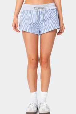 Riva Striped Contrast Shorts