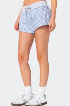 Riva Striped Contrast Shorts