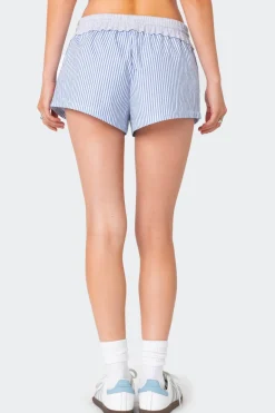 Riva Striped Contrast Shorts