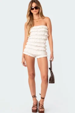 Robin Ruffle Knit Romper