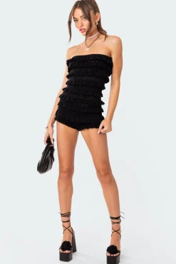 Robin Ruffle Knit Romper