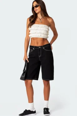 Robin Ruffle Knit Tube Top
