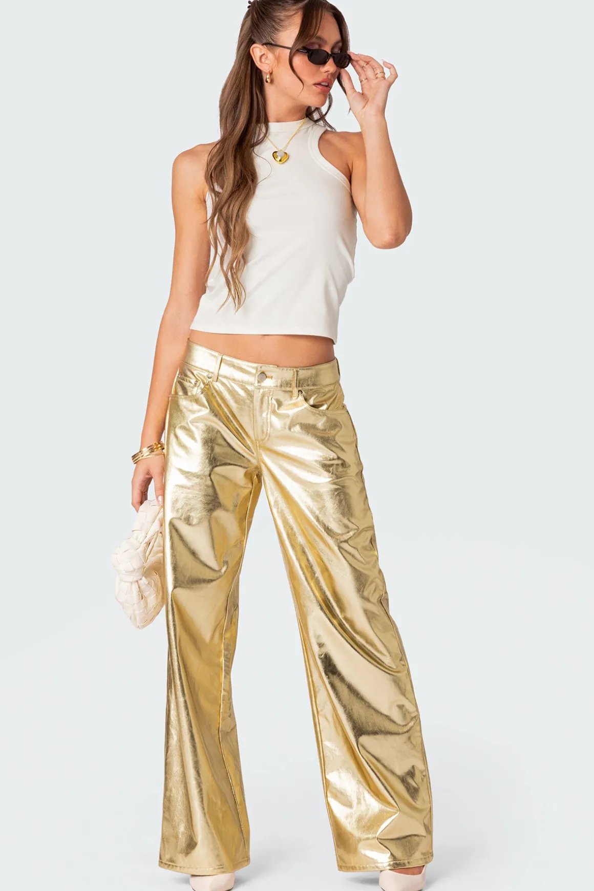 Rochelle Low Rise Metallic Jeans