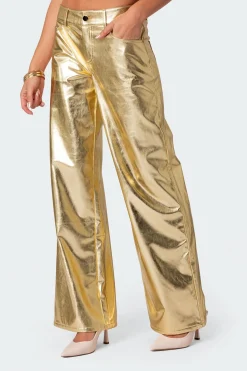 Rochelle Low Rise Metallic Jeans