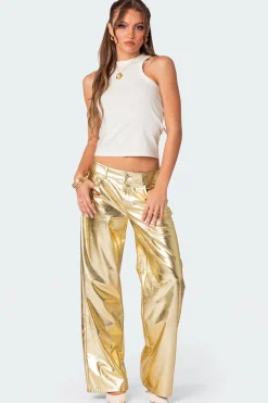 Rochelle Low Rise Metallic Jeans