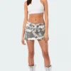 Rock Washed Denim Skirt