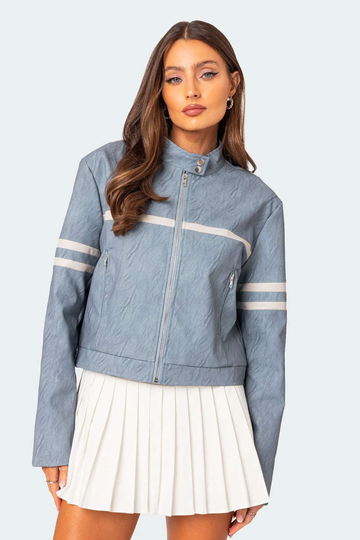 Rockstar Oversized Faux Leather Jacket