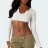 Romance Ribbed Crop Top
