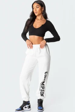 Romance Ribbed Crop Top