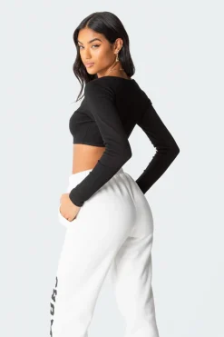 Romance Ribbed Crop Top