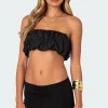 Romi Nylon Bubble Bandeau Top