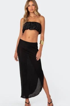 Romi Nylon Bubble Bandeau Top