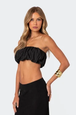 Romi Nylon Bubble Bandeau Top