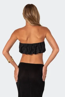 Romi Nylon Bubble Bandeau Top