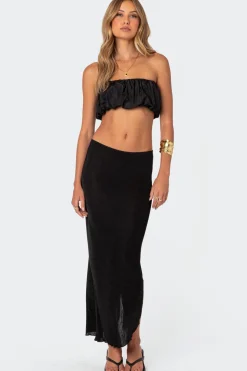 Romi Nylon Bubble Bandeau Top