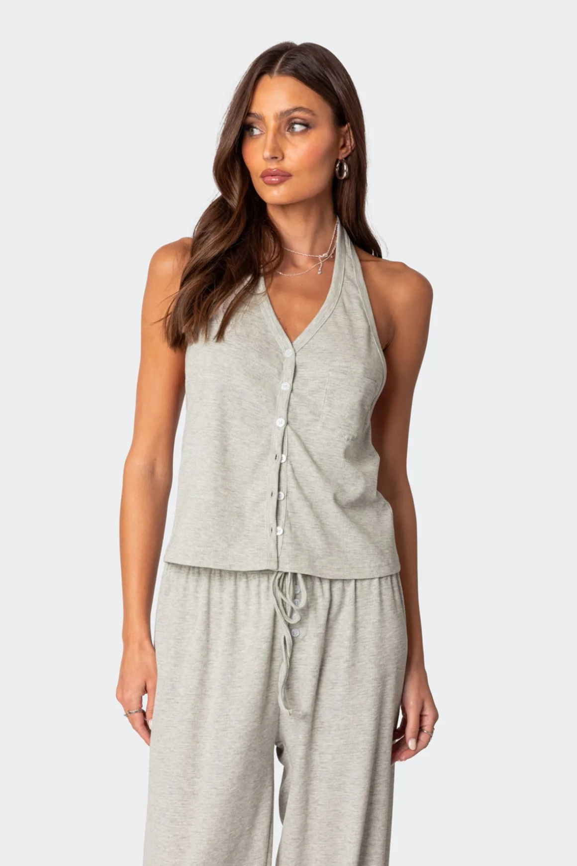 Rosanna Waffle Pajama Top
