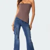 Roslyn Denim Flared Cargo Pants