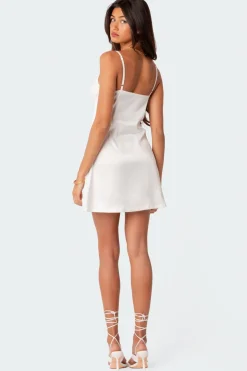Rowan Mini Satin Slip Dress