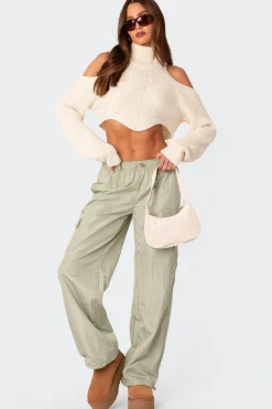 Roy Low Rise Nylon Cargo Pants