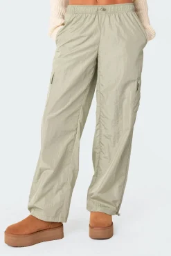 Roy Low Rise Nylon Cargo Pants