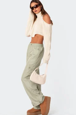 Roy Low Rise Nylon Cargo Pants