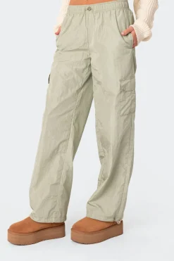 Roy Low Rise Nylon Cargo Pants