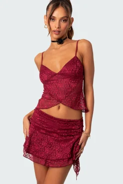 Ruby Sheer Lace Tank Top