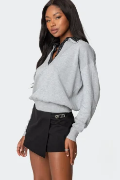 Rue Double Collared Sweater