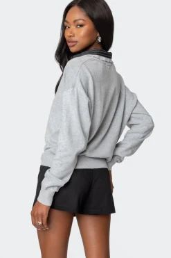 Rue Double Collared Sweater