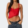 Ruffled Asymmetric Tank Top