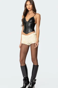 Ruffled Micro Bloomer Shorts