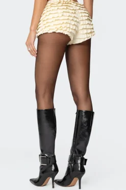 Ruffled Micro Bloomer Shorts