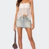 Rumble Washed Denim Mini Skirt