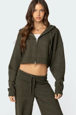 Russell Knit Hooded Cardigan